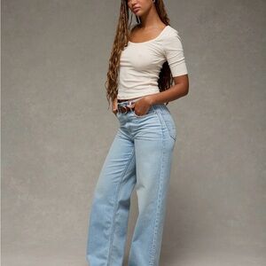American Eagle Outfitters Light Blue Flare Jeans